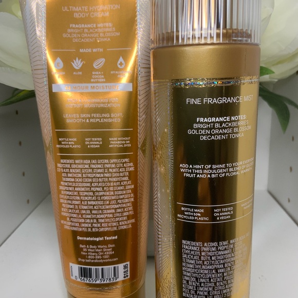 Bath & Body Works Touch of Gold Mist & Body Cream Bundle - Picture 2 of 2